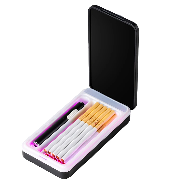 Светодиодный пластиковый портсигар с логотипом на заказ электрической USB-зажигалкой