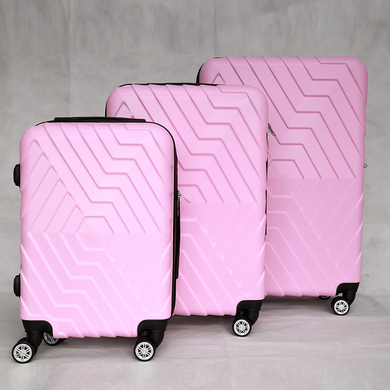 ABS trolley luggage set of 3 bags travel bags hard shell suitcase