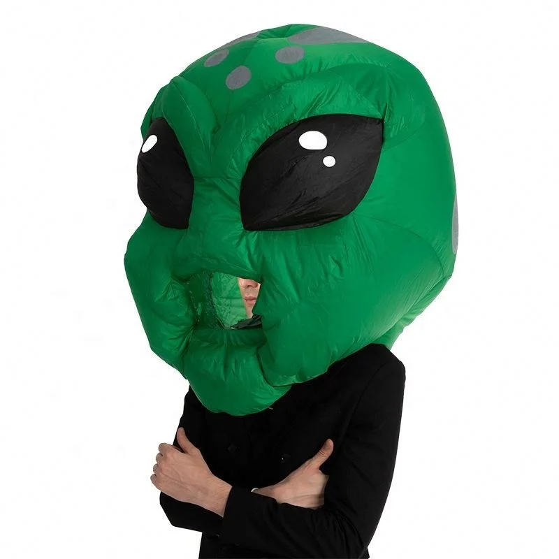 2025 Hot Design Animal Cosplay Shaking Head Headgear Inflatable Suit Ghost Dinosaur Inflatable Costume For Adult