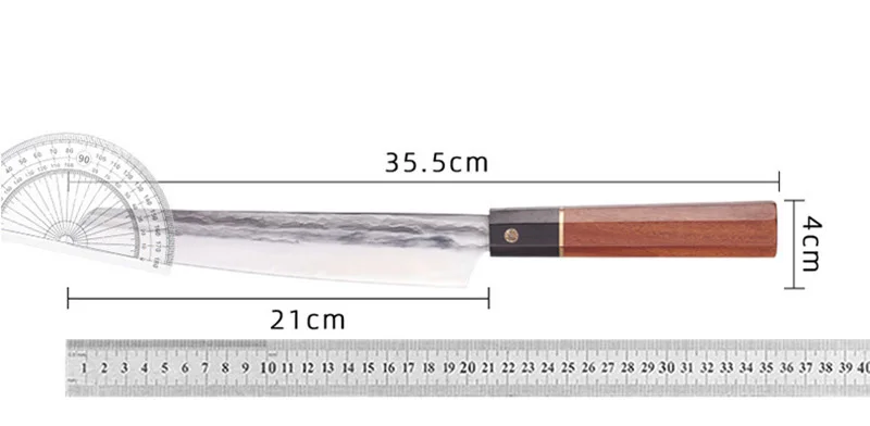 Японский набор кухонных ножей Santoku Messer 5Cr15Mov