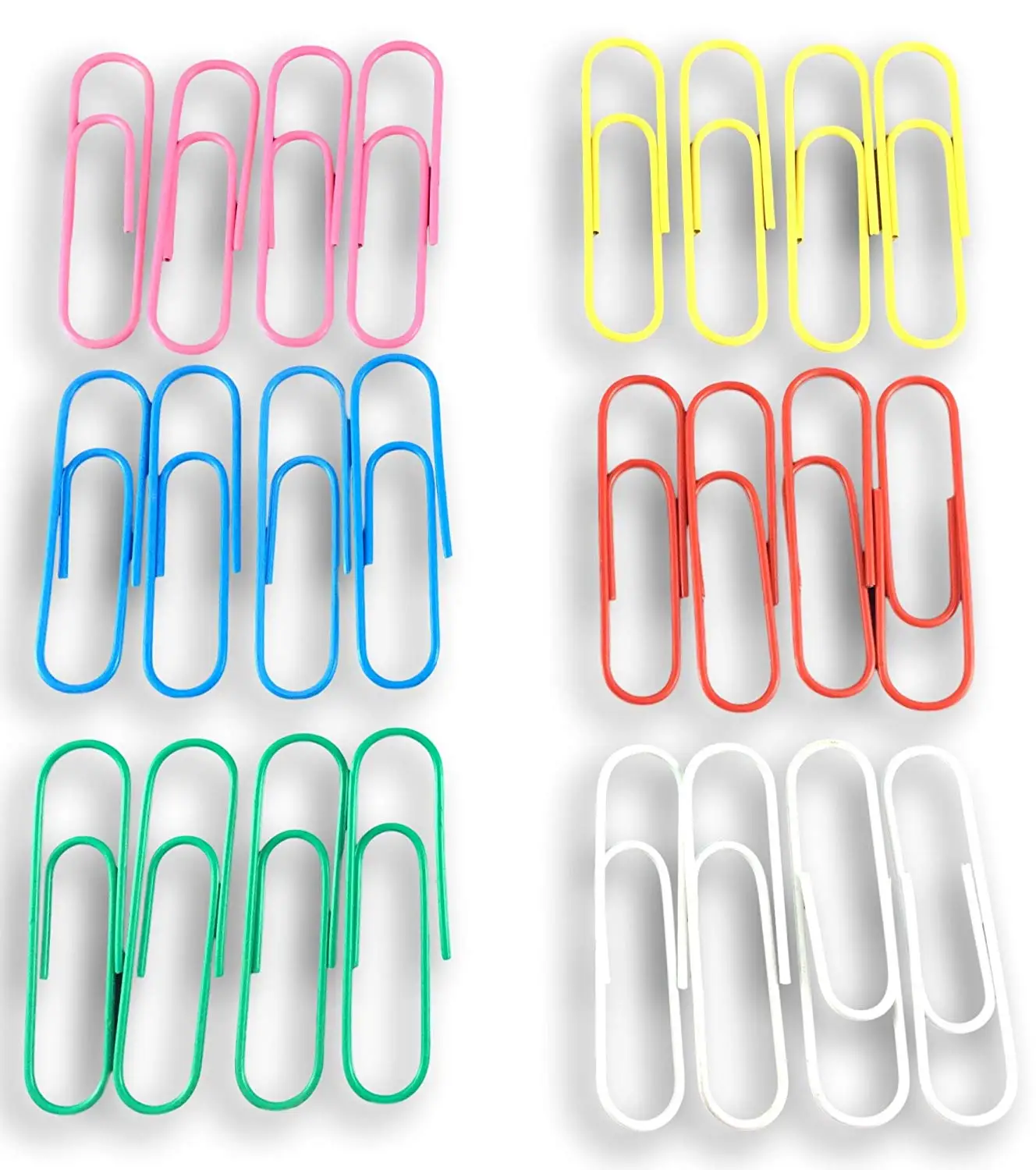 The 10pcs  jumbo paper clips,plastic coated colorful 100mm  paper clips for office use