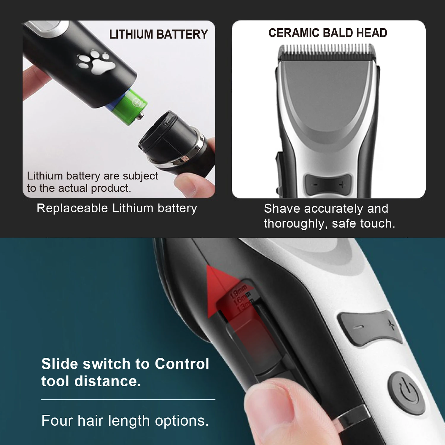 Professional Hair Trimmer Men Cordless Barbers Clippers hair cut machine dropshipping Hair Trimmers & Clippers