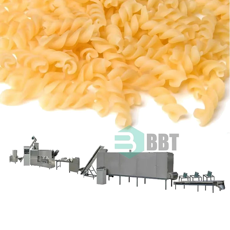 High Efficiency Automatic Macaroni Spaghetti Maker Machine Pasta Extruder Making Machine Pasta Production Line For Sale