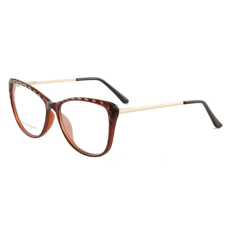 Best Selling Cat Eye TR90 Women Optical Frame Fashionable Simple Metal Eyewear New Spectacle Frames Men