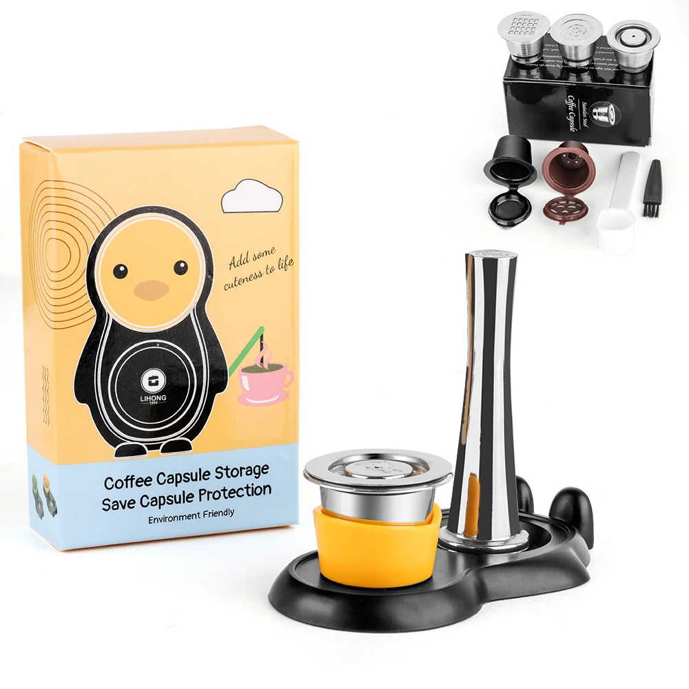 Высококачественные многоразовые капсулы для кофе Nespresso из нержавеющей стали домашнего кафе ресторанный