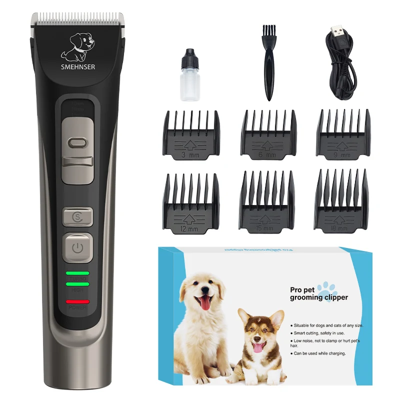 Newest Best Selling Pet Clipper Usb Charger Low Noise Pet Hair Professional Dog Grooming Clippers Pet Trimmer
