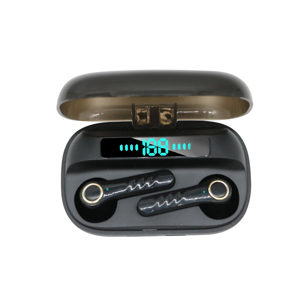 Factory direct sales Super Battery Capacity T14 Earphone HD Smart Digital Display TWS