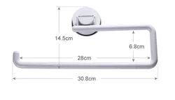 Kitchen Paper Holder Sticker Rack Roll Holder for Bathroom Towel Rack Estanterias Pared Decoracion Tissue Shelf Organizer