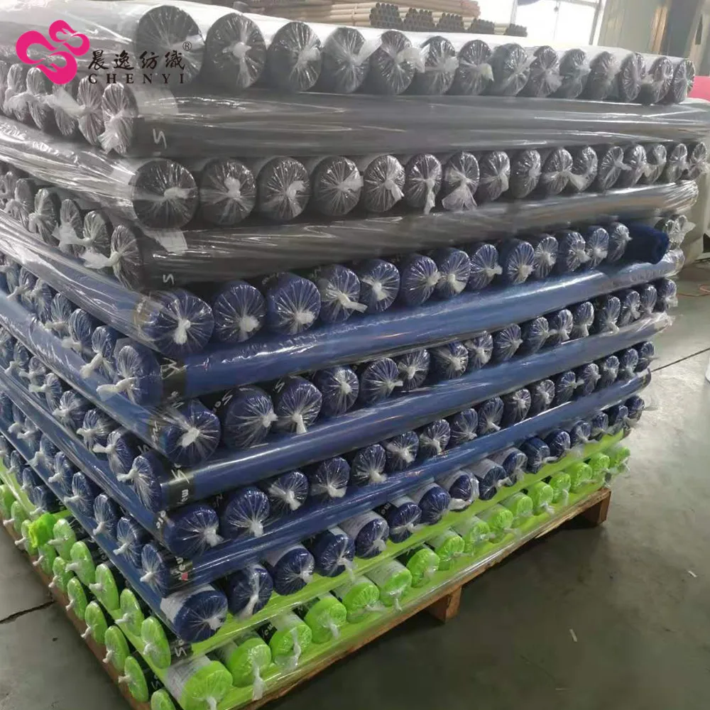 190t waterproof pu coated woven polyester fabric