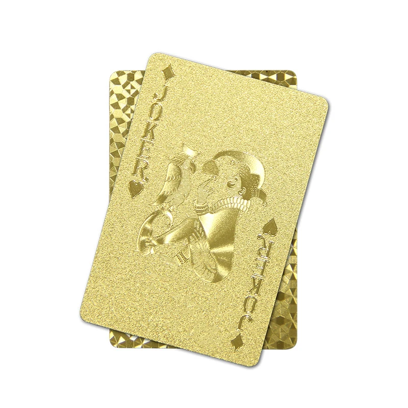 Custom Play Fun Party Game Poker Card Playing Cards Card Game Board Game Custom Printing Waterproof decks gold black blue red