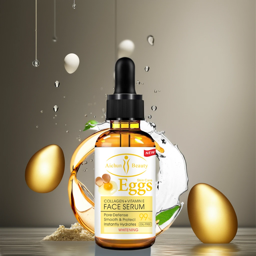 Aichun Beauty Collagen Eggs Face Serum Moisturizing Smooth Skin Facial Serum Nourishing Skin Care Essence Products