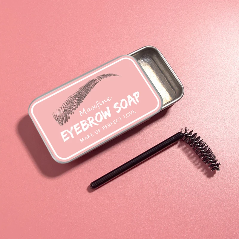 OEM Private Label Clear Eye Brow Gel Soap Tinted Eyebrow Styling Soap Wax Eyebrow Soap With Eyebrow Brush
