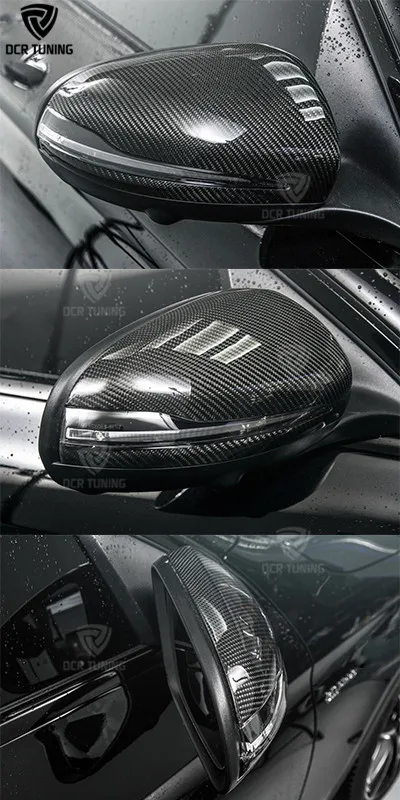  Сменный корпус для Mercedes-benz зеркальная крышка W222 W213 X205 C S E GLC класс сухого углеродного волокна зеркальный только