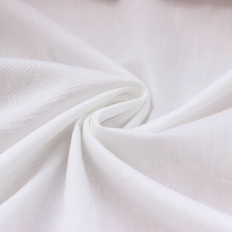 100% Cotton 60S*80S 400TC White  Fabric  280cm width in roll for Hotel Use
