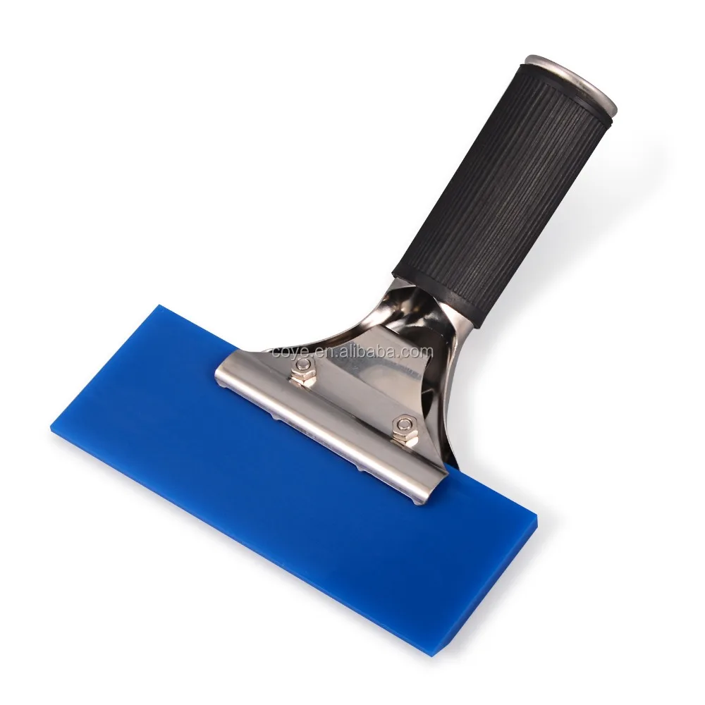 Auto Ice Scraper  Handle Rubber Snow Squeegee Glass Water Wiper Window Tint Vinyl Car Wrap Household Cleaning Tool