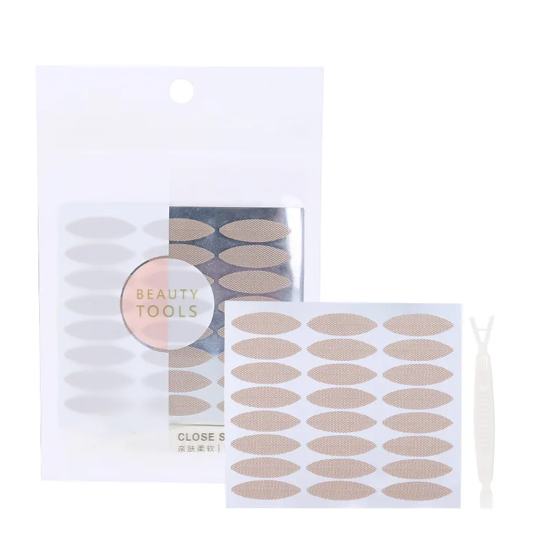 Дышащая Двусторонняя наклейка на веко с вилкой Оптом 120 пар в упаковке