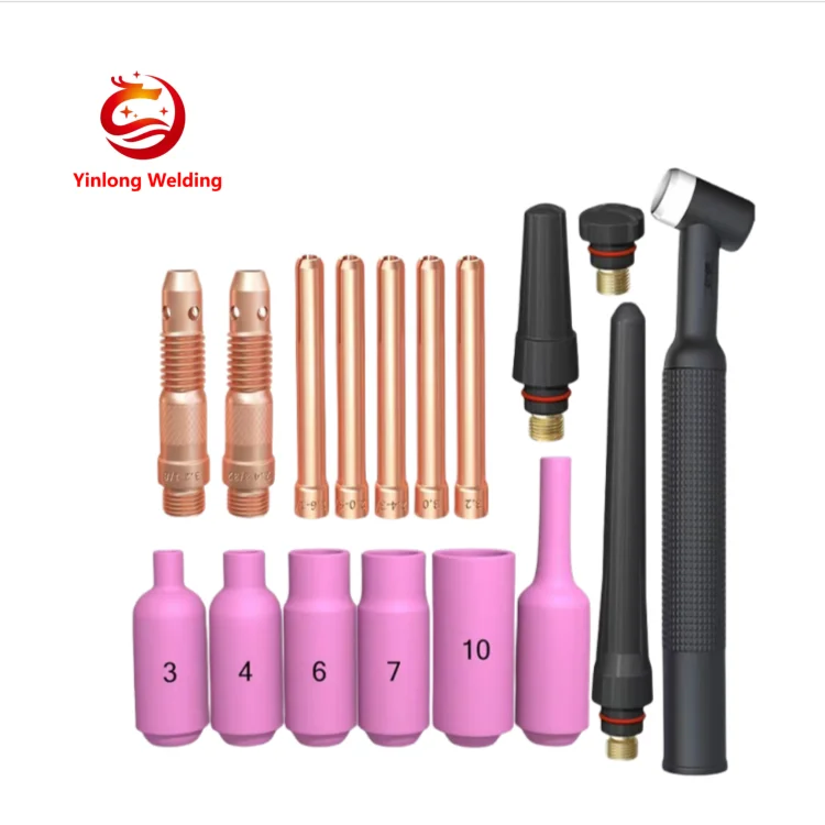 tig argon welding air cooled gun torch body wp26 and accessories      wp26 tig argon welding gun welding torch gun