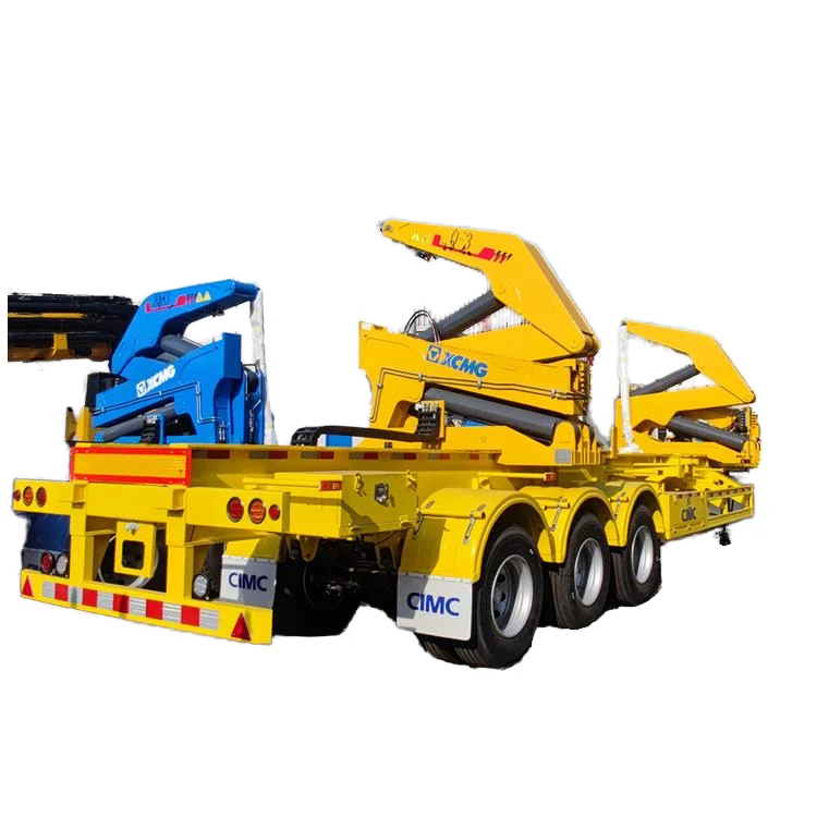CIMC 37 ton lifting weight loading capacity 20/40 feet mechanical suspension Jost landing gear container side loader