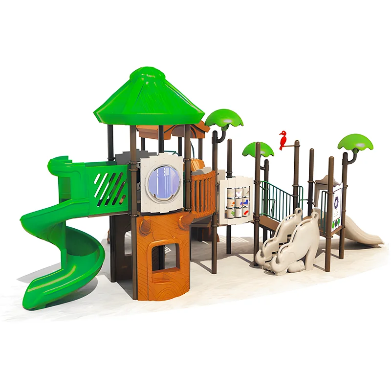Custom Plastic Slide Kids Outdoor Jungle Gym Playhouse Kids Swing Set for Residential & Sports Park Fun Game Play Structure
