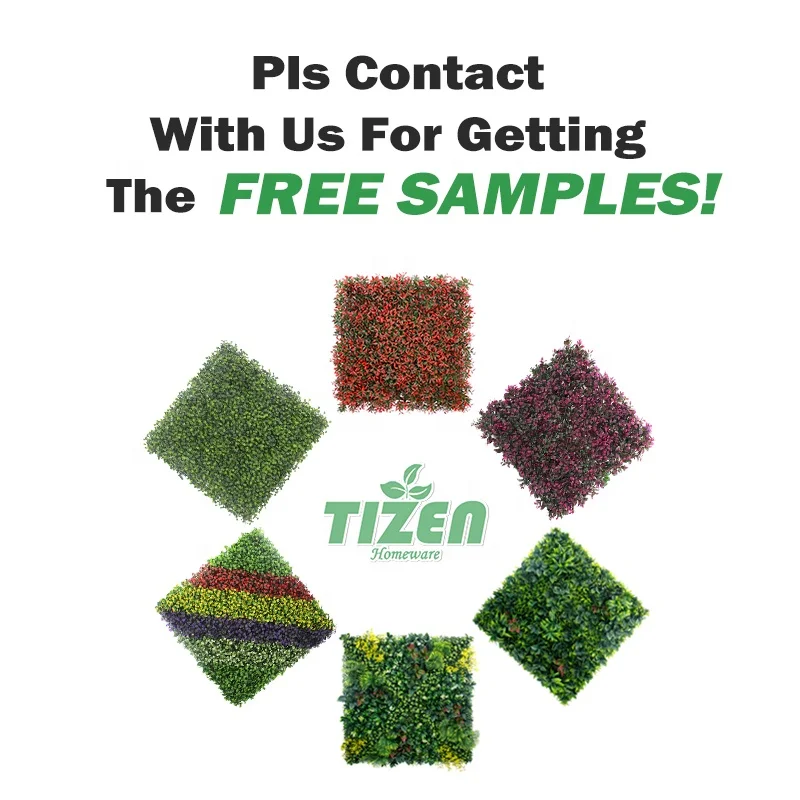 УФ-стойкая 3d-панель Tizen для украшения улицы и помещения искусственная трава растение стена из