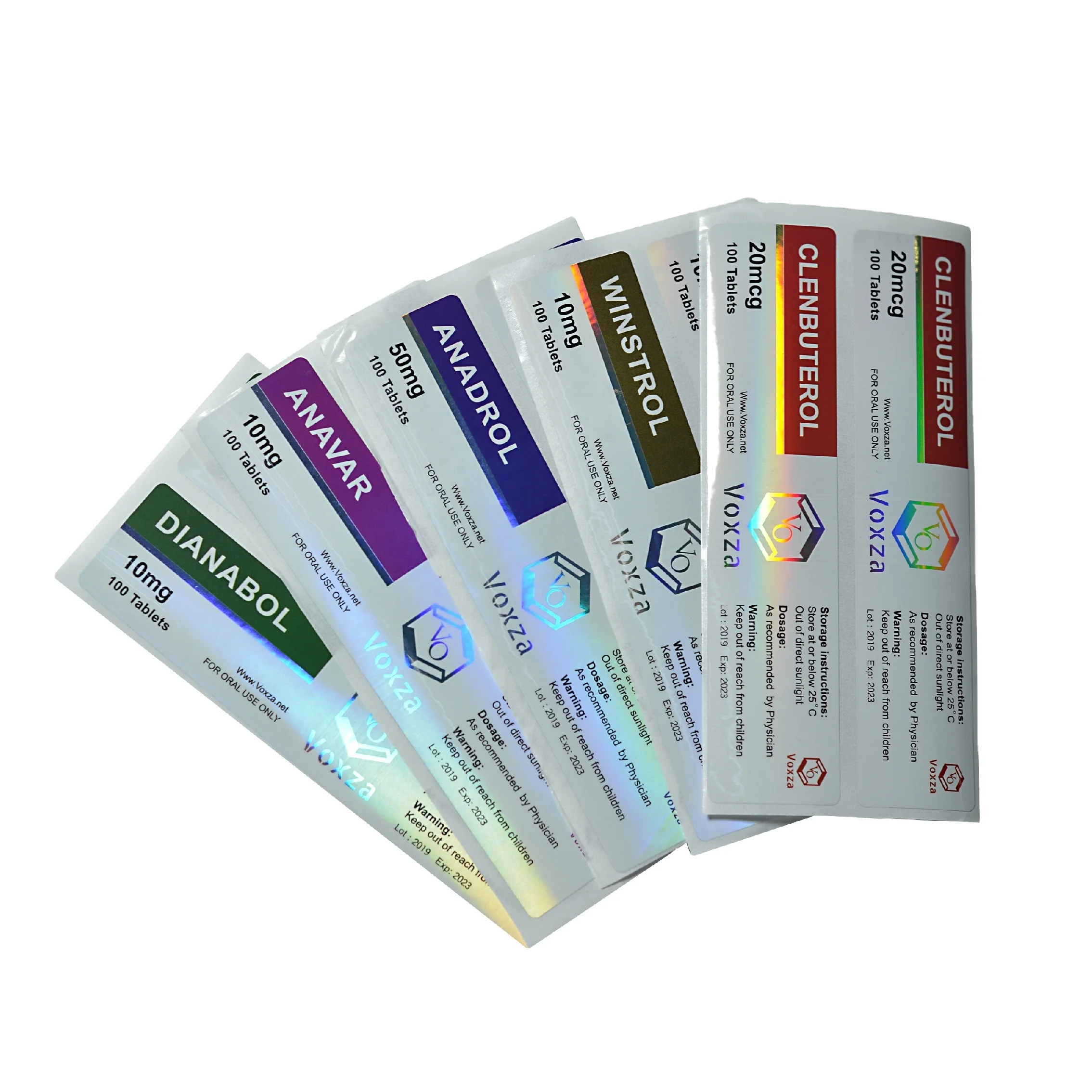 Pharmaceutical Oral Injectable  10ml Vial Steroid Labels