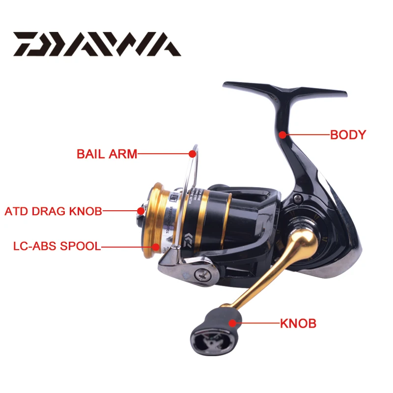 Новая 2023 DAIWA CROSSFIRE CS LT 1000-6000 3 + 1BB Gear Ratio5.2/5 3/5 7/6 2 металлическая катушка Daiwa спиннинговая Рыболовная рыболовное колесо