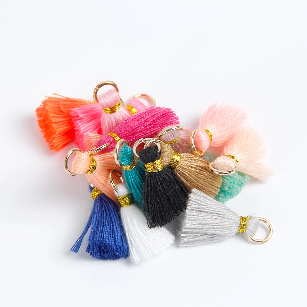2cm Mini Tassel for DIY Jewelry Making Earring Findings Clothes Home Decorative Accessory