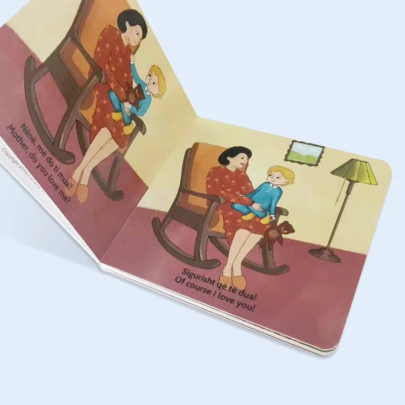 Kid story book cardboard book German and English