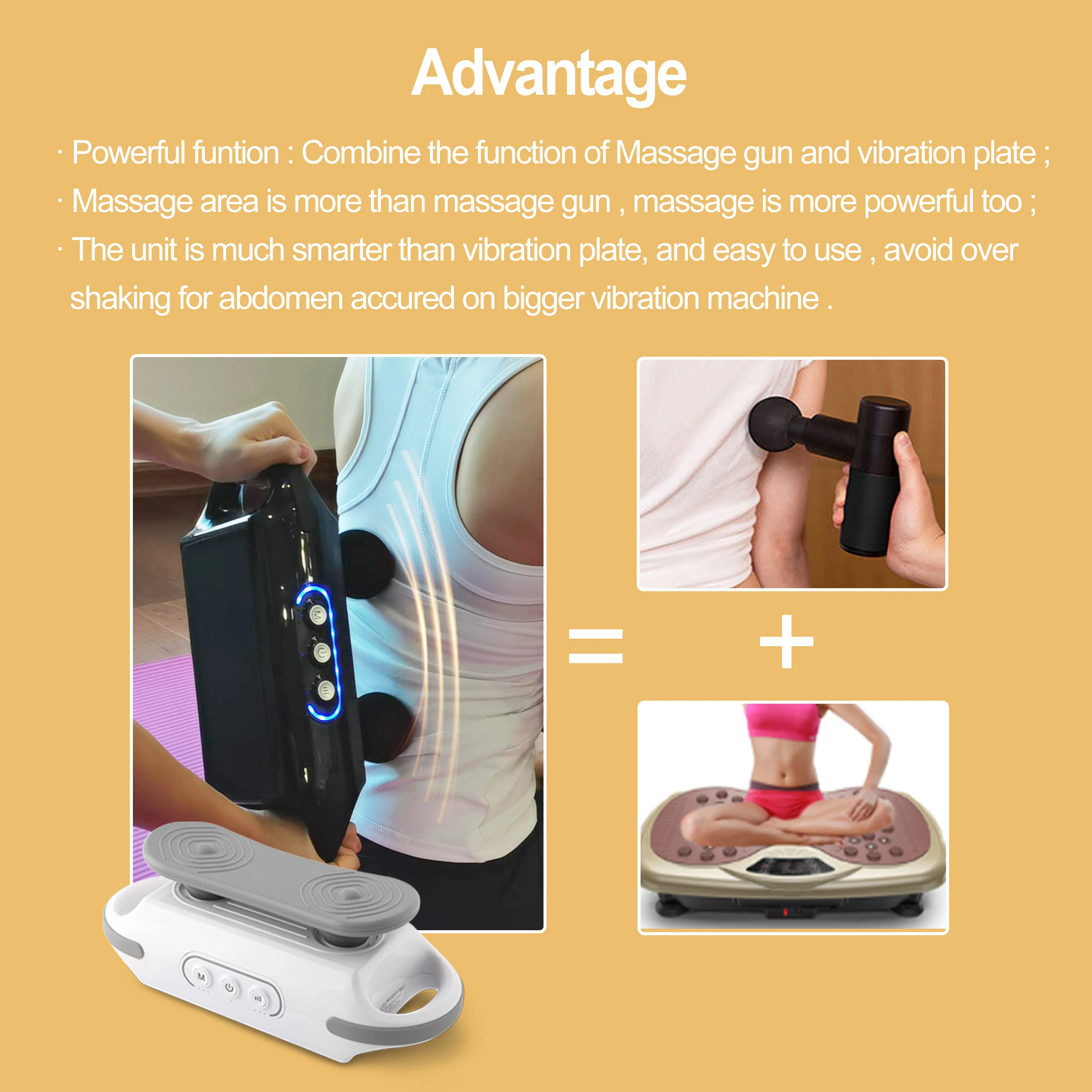 New Vibration Platform Workout Machine Fat Burning Exercise Equipment Vibration Plate yoga masajeador