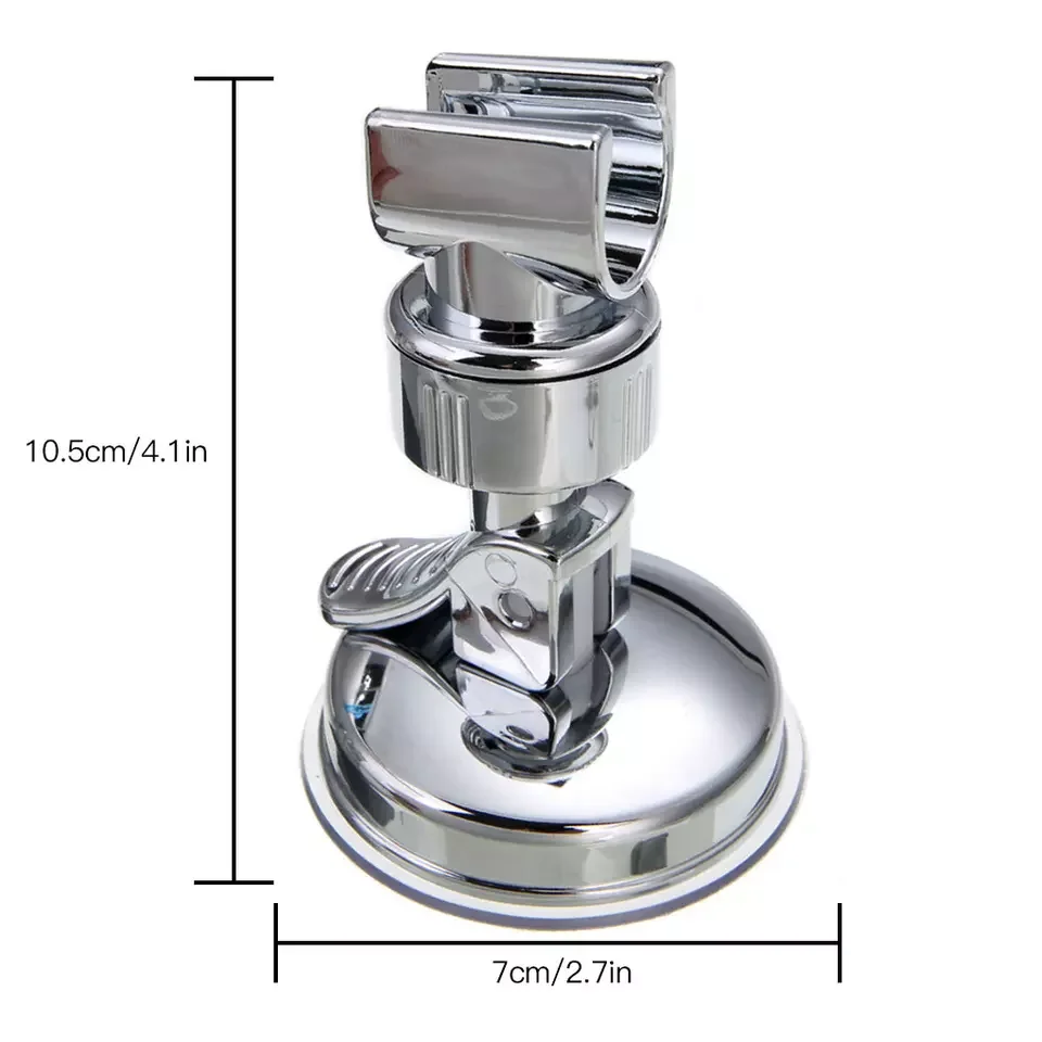 Shower head handle holder punching vacuum suction with adjustable switch for bathroom