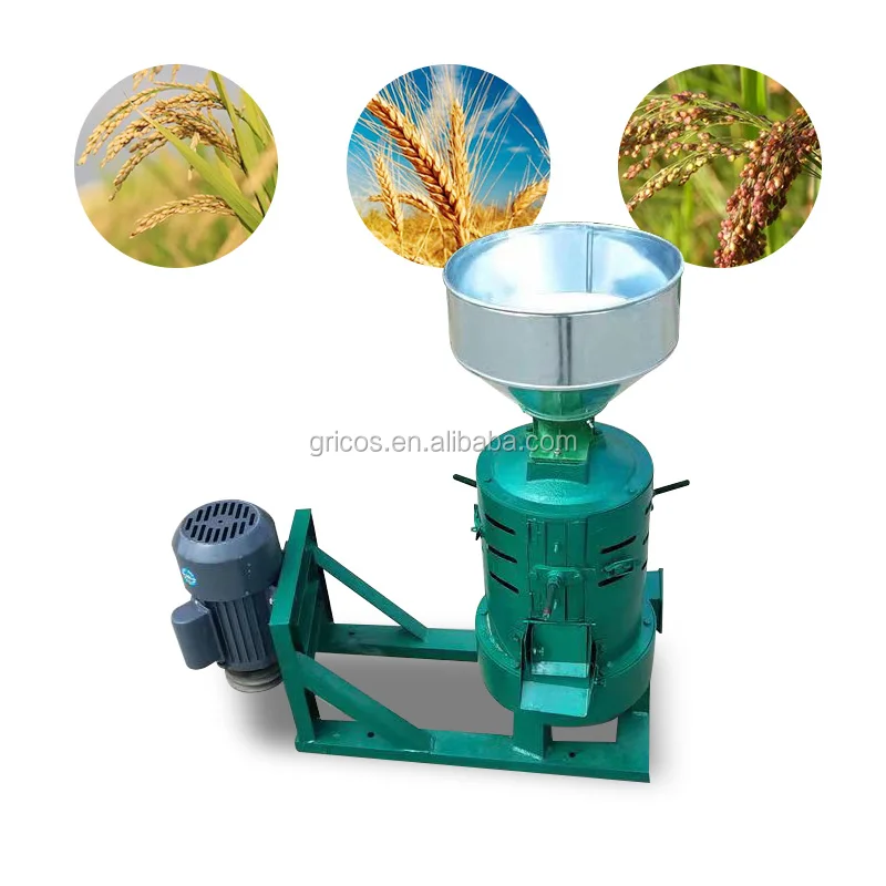 Dry soybean millet peeling dehulling machine wheat grain cleaning machine