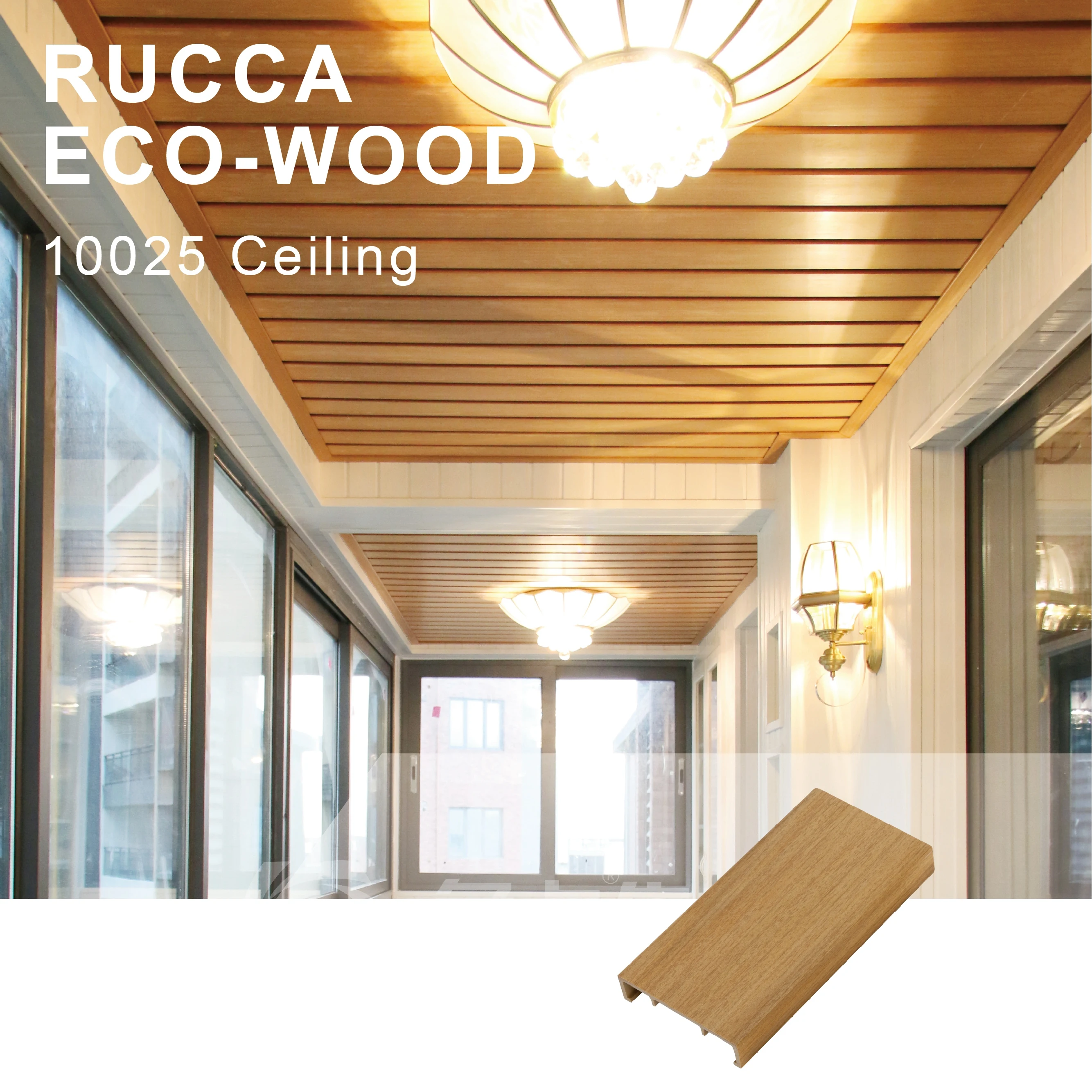 Foshan Wood Plastic Composite Faux Ceiling for Interior Decoration 100*25mm China Supplier Bathroom/office Faux Ceiling