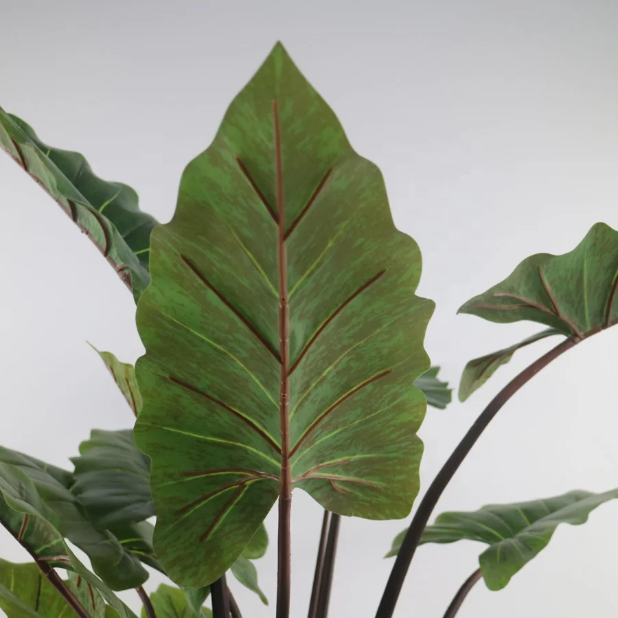High quality artificial colocasia esculenta plant plastic taro plant
