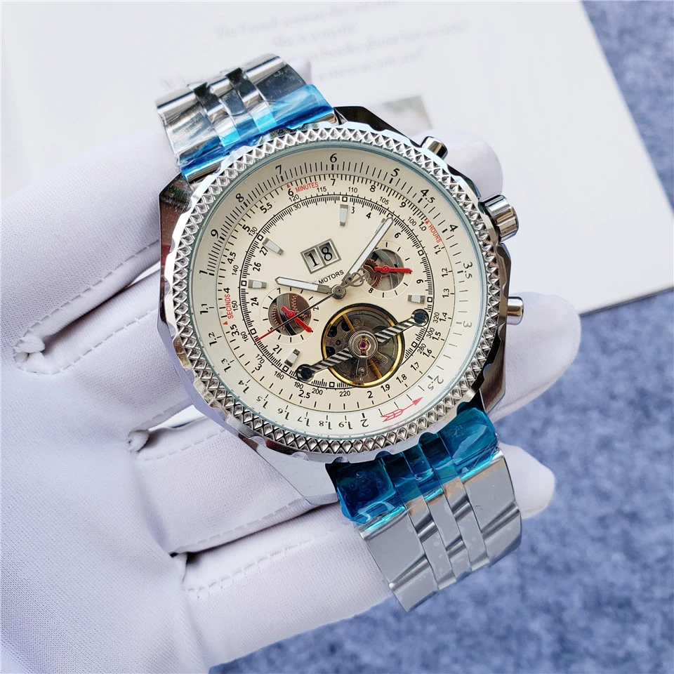 Quality waterproof Sapphire Glass 316L Stainless Steel Automatic BR Men Watch