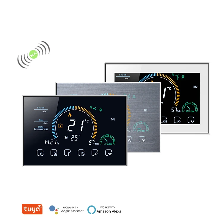 WiFi Central Air Conditioner Fan coil unit 0-10v Display Digital Programmable Smart Wifi Thermostat Temperature For Home