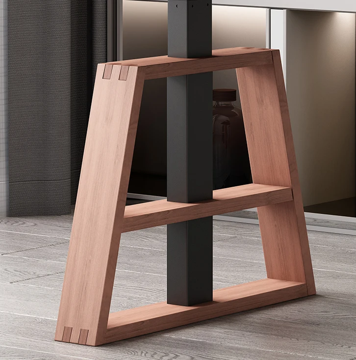 2023 Dynamic Modern Office A Shape Standing Table Wooden Leg Height Adjustable Desk