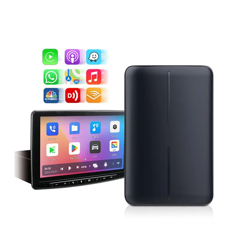 Мини мультимедийная видеоприставка 8g + 256gb Беспроводная Android Auto Box Carplay Ai Youtube Netflix
