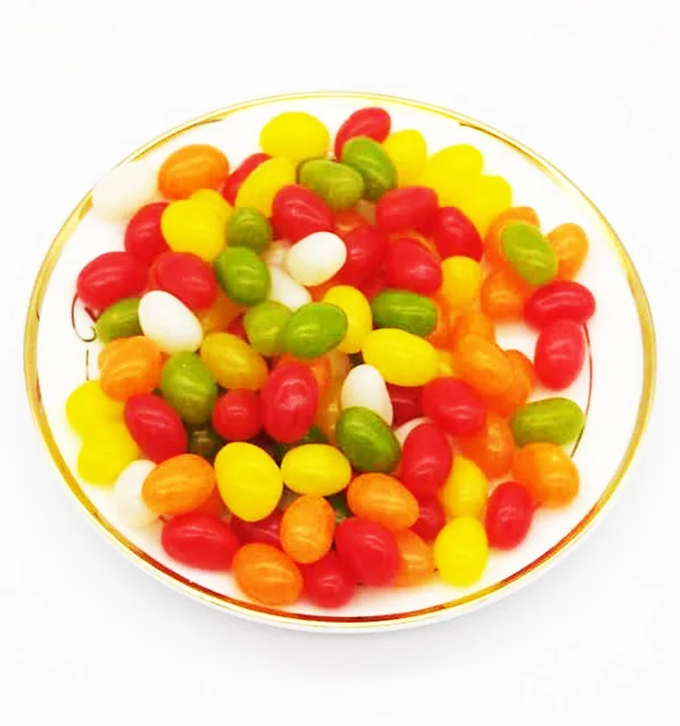 Factory Cheap Price Crispy Fruity Jelly Bean Candy