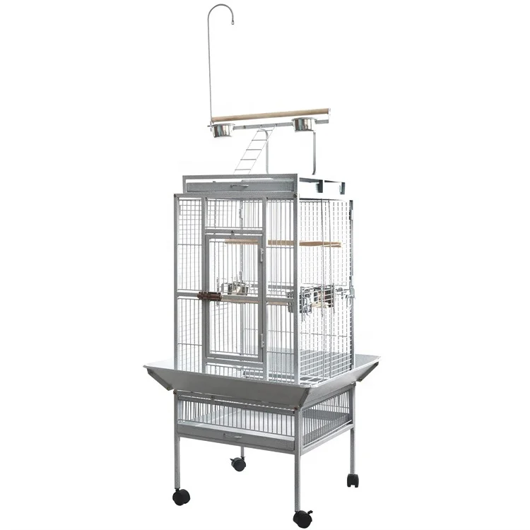 Comfortable White Seed Catcher Big Metal For Cages Vietnam Iny Aviary Decoration Wedding Flight Extra Large Bird Cage