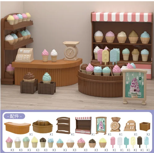 children toys mini play house small scene simulation play house birthday gift net red doll house