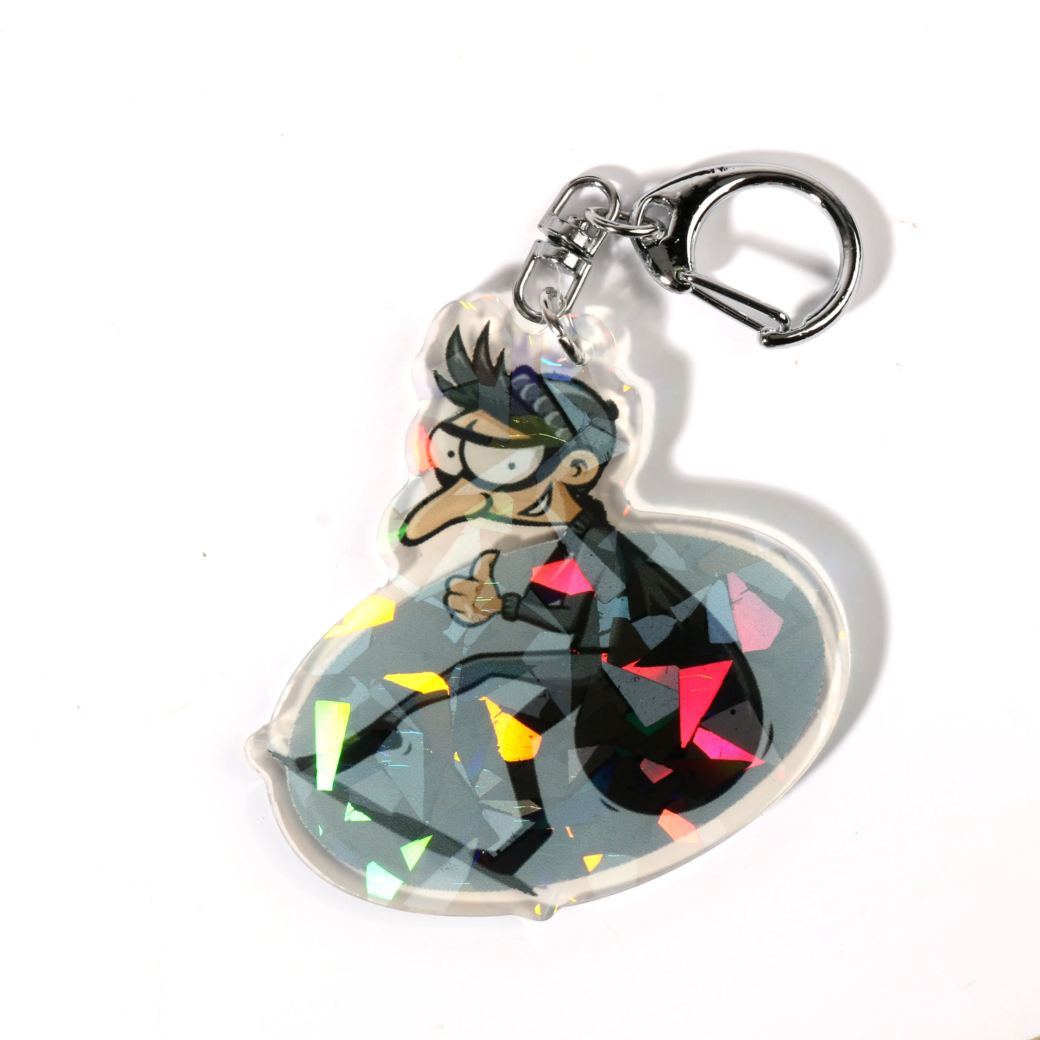 Factory Direct Discount Top Quality Flip Flop With Sand Key Chain  Lighter Offset Printing Acrylic Keychain