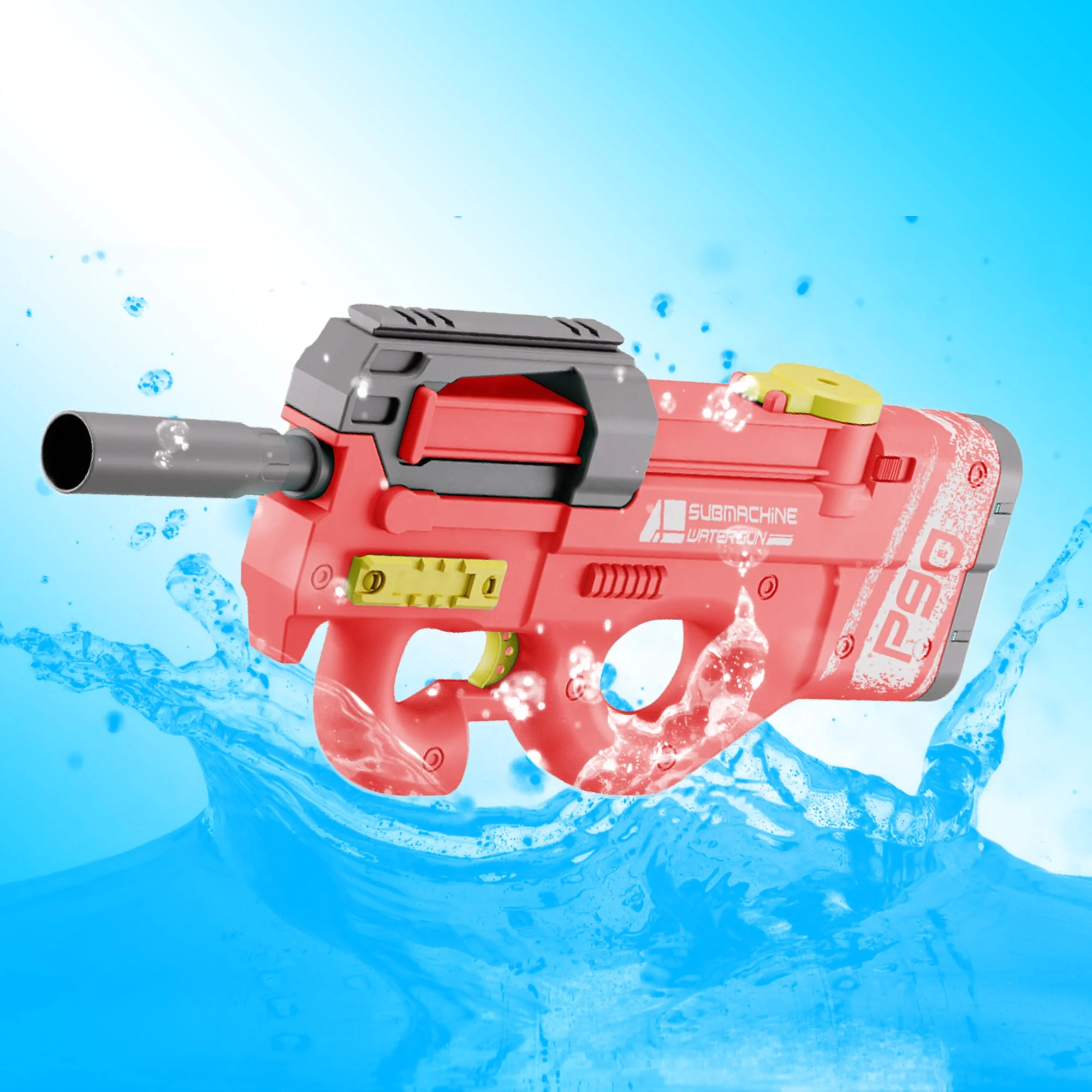 P90 submachine gun large capacity electric water gun high pressure continuous shooting children beach water game toys for Kids