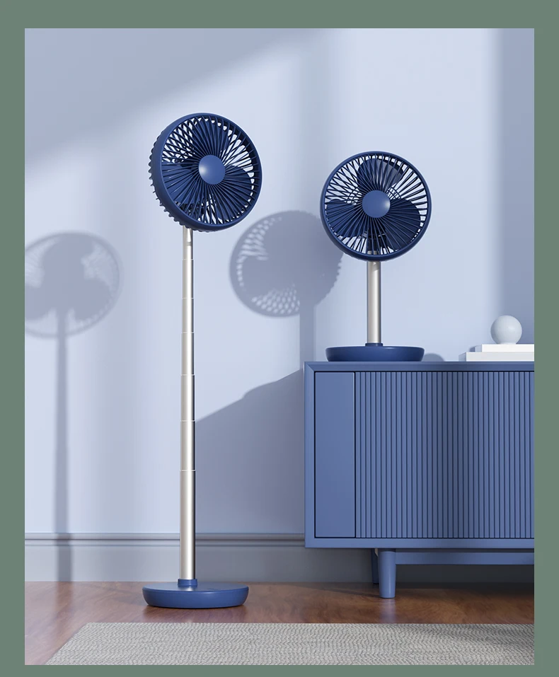 2022 new wholesale desktop rechargeable fan with battery oscillating fan with 5 speed