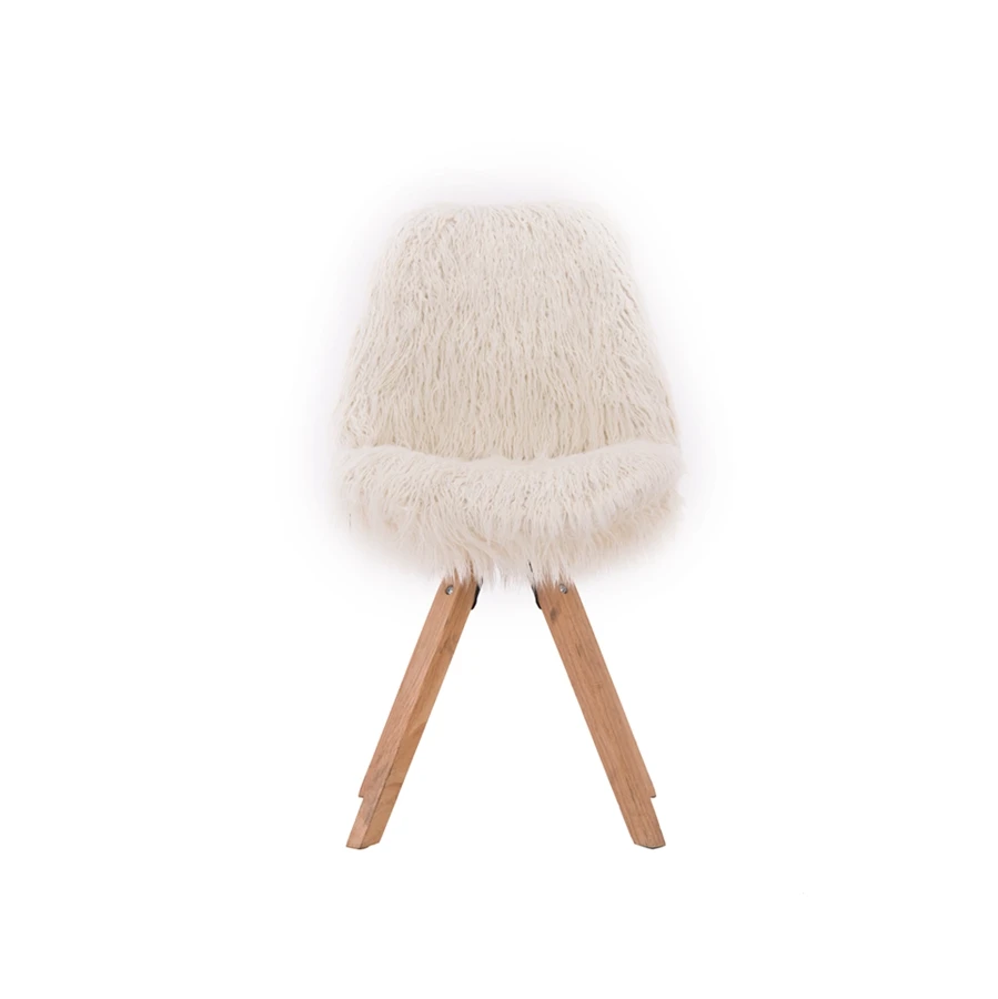 Promotional Top Quality Plastic With Mongolian Fur Furniture Office Modern Leisure Chair