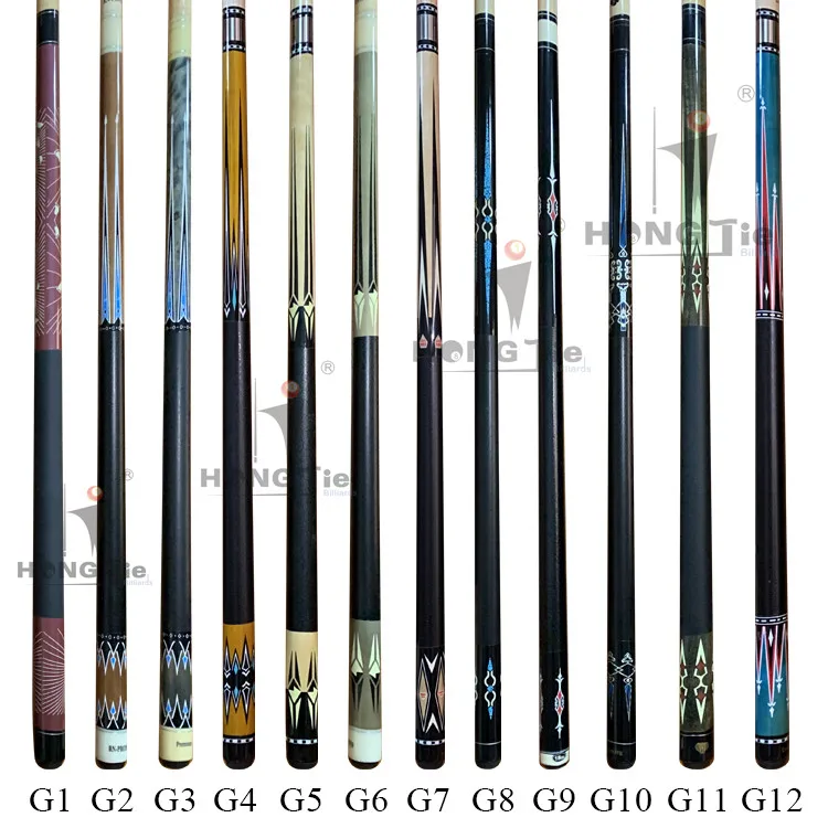 Бильярдные кии Hongjie 1/2 стильные шарнирные Бильярдные кии наклейки кленовый бассейн Кии