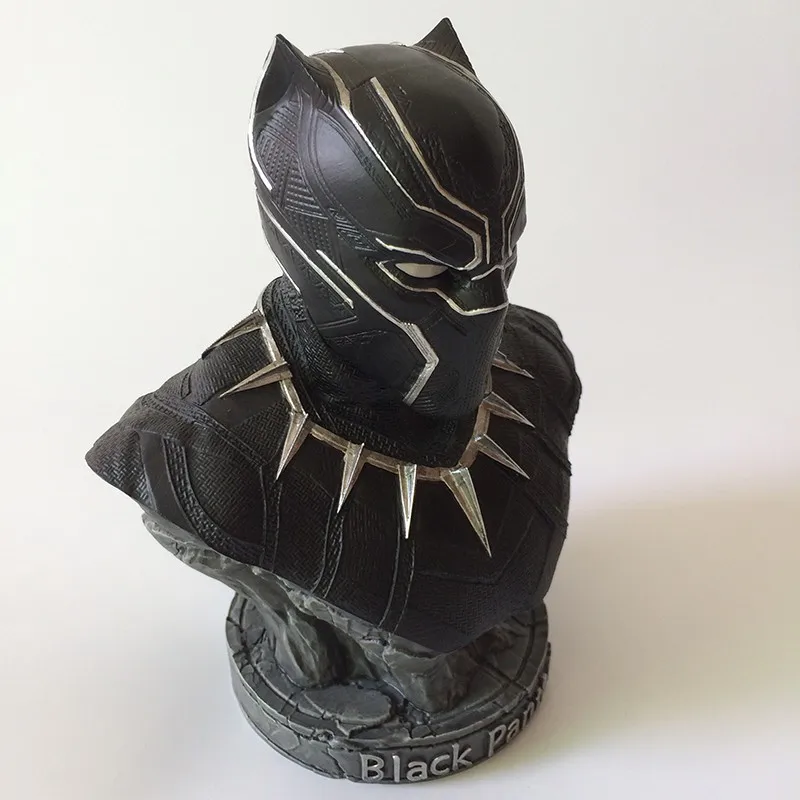 figure Bust Black Panther Resin figure Garage Kit Toy BrinquedosBlack Panther Bust Statue Resin Action Figure 1/8 scale painted