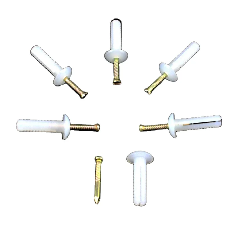 HF 2021Mushroom Nylon Anchor Dark Brown Exists Fixing Anchore Marble Fixing Anchor Ss Wall Plug Concrete