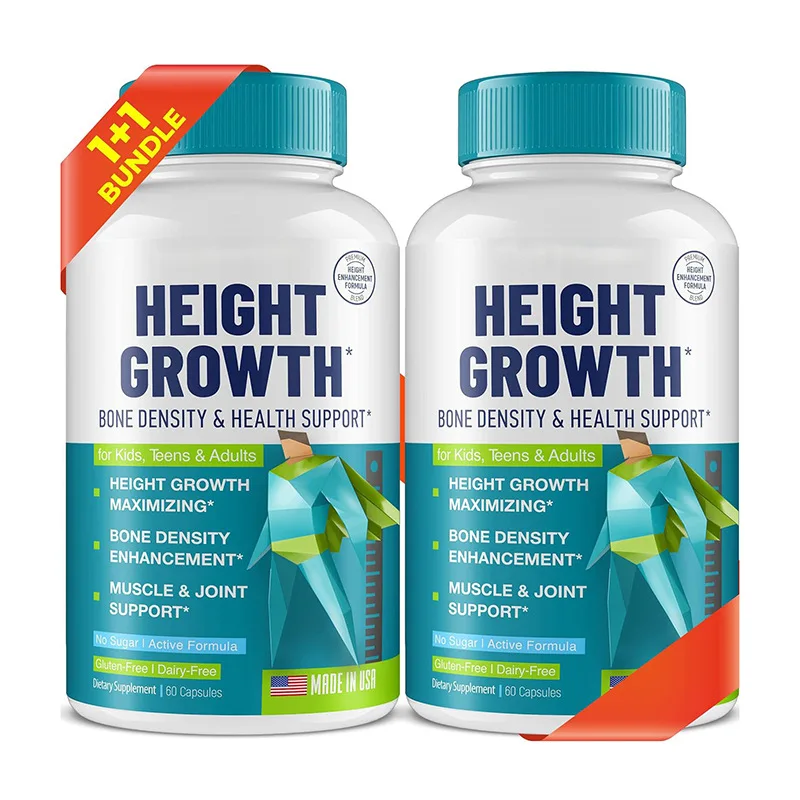 OEM Height Growth Maximizer Capsules with Calcium Natural Height Growth Pills to Grow Taller