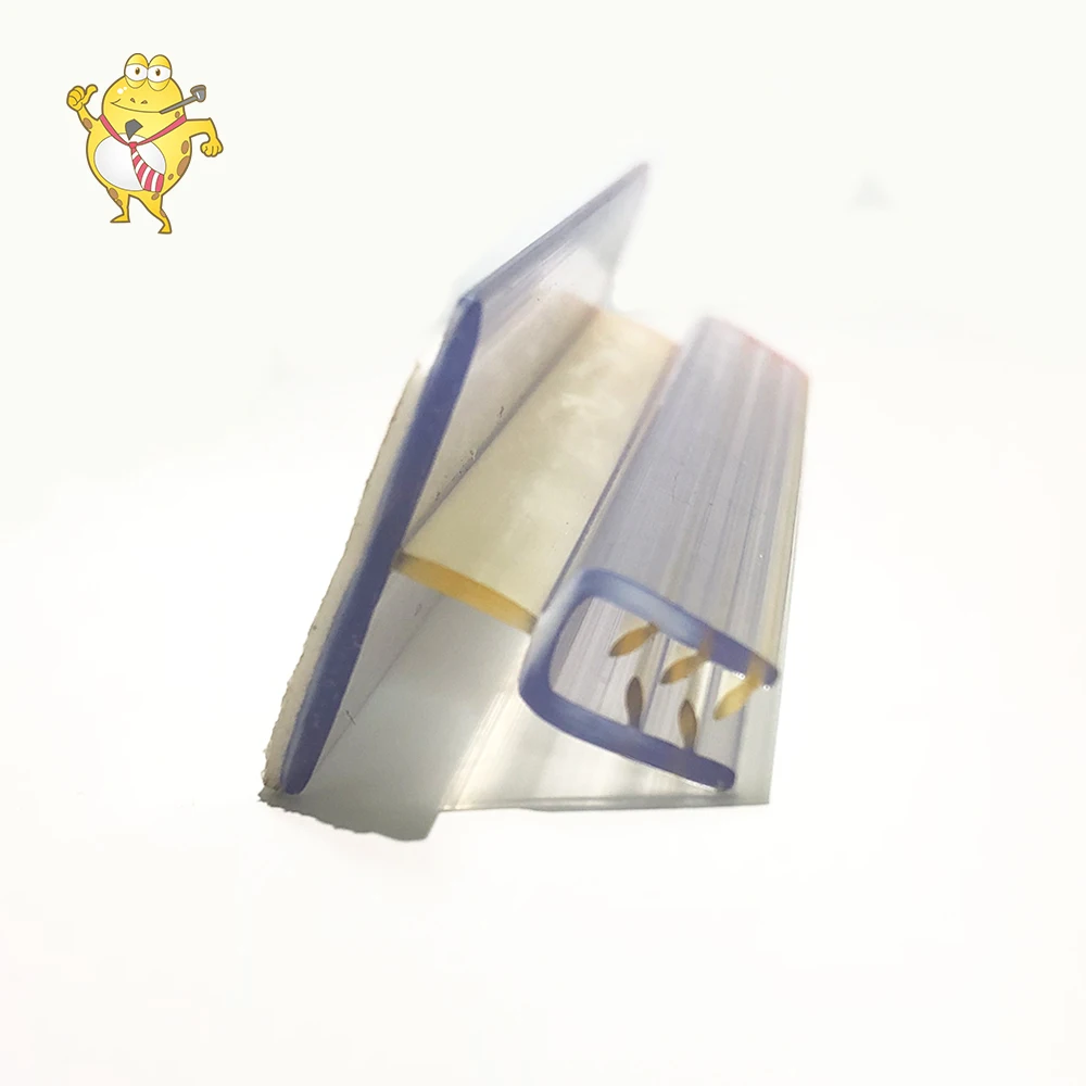 LAOHAMA Factory Direct Sale PVC Self-adhesive  Wide Base Super Grip Sign Holder Label Clips