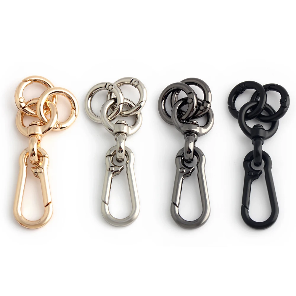Nolvo World High Quality   Metal Caps Snap Hook  With Hook Bag Chain Keychain Hardware